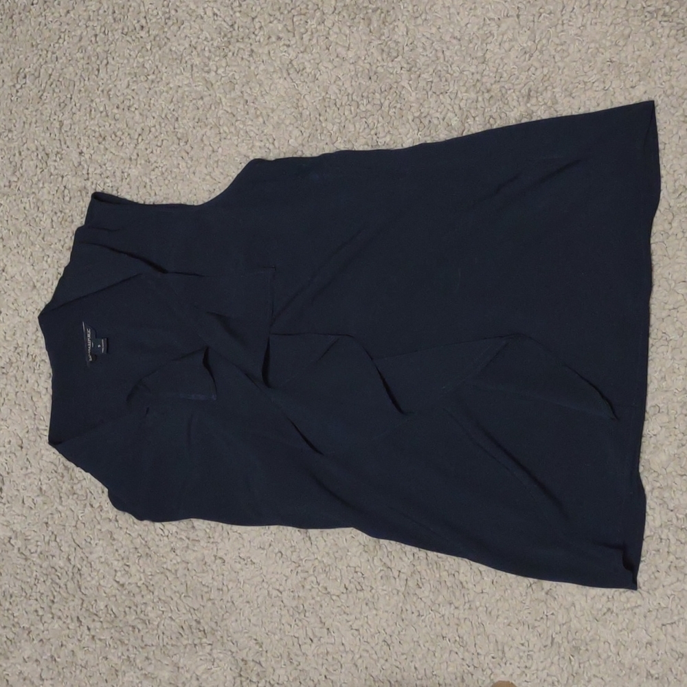 Navy blue blouse sleeveless